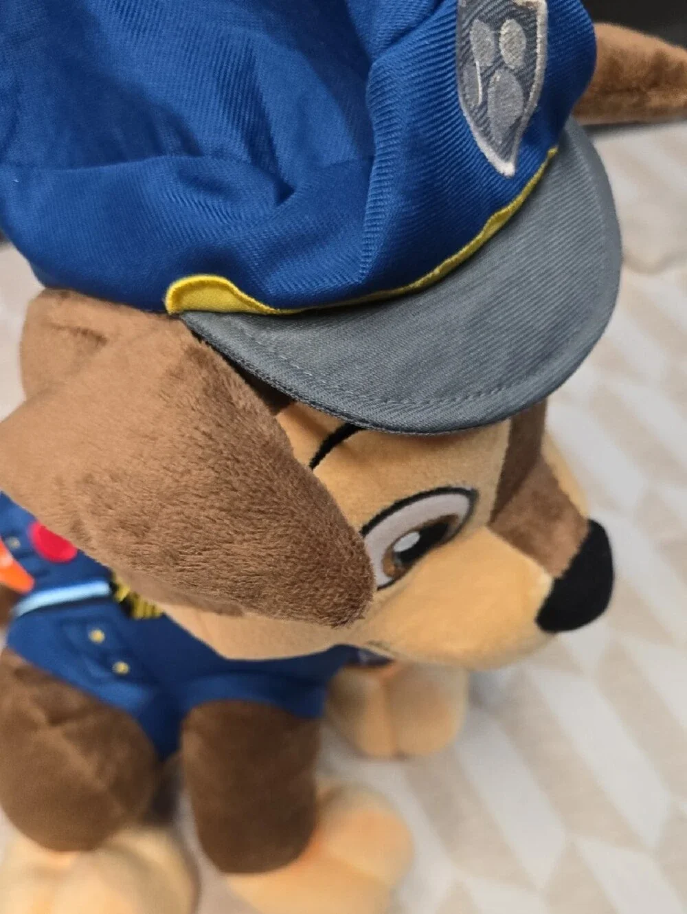 Nickelodeon Brown Plush Pup with Blue Outfit and Pink Paw Pads
